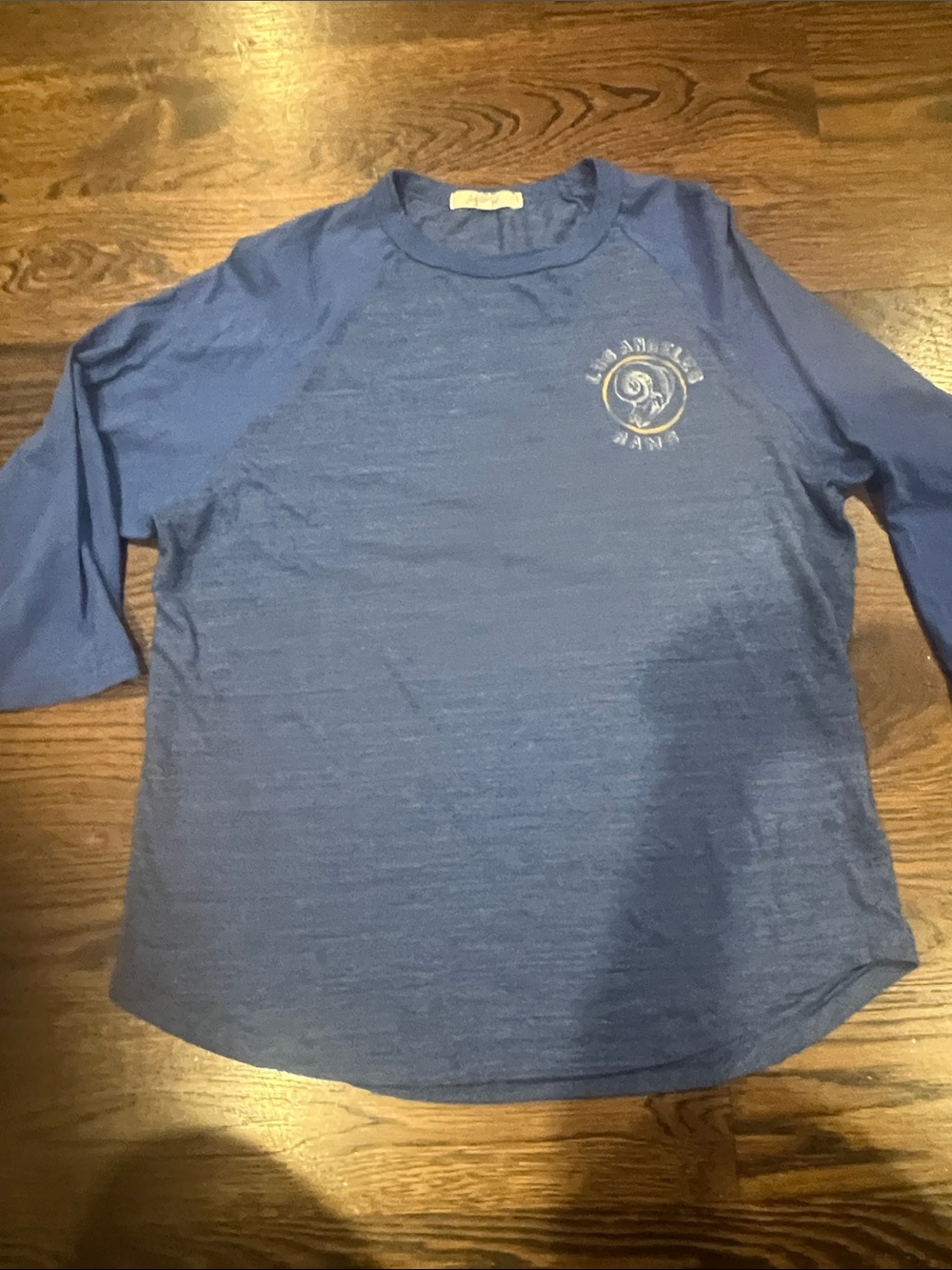 Junk Food Clothing Royal Blue Raglan Long Sleeve Tee